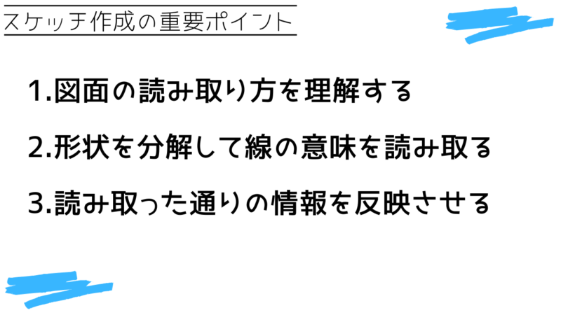 スケッチ作成の重要ポイント