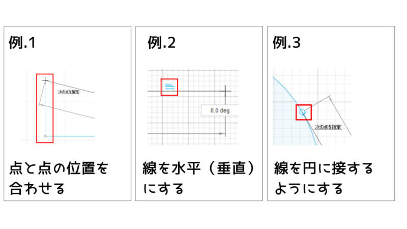 自動作成の例